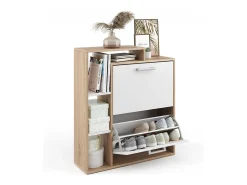 Móvel De Arrumação|Sapateira*Vicco Armário para sapatos /sonoma 24.5x80x90 orlando Branco