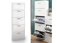 Móvel De Arrumação|Sapateira*Vicco Armário para sapatos 59x22x169.5 gizmo Branco