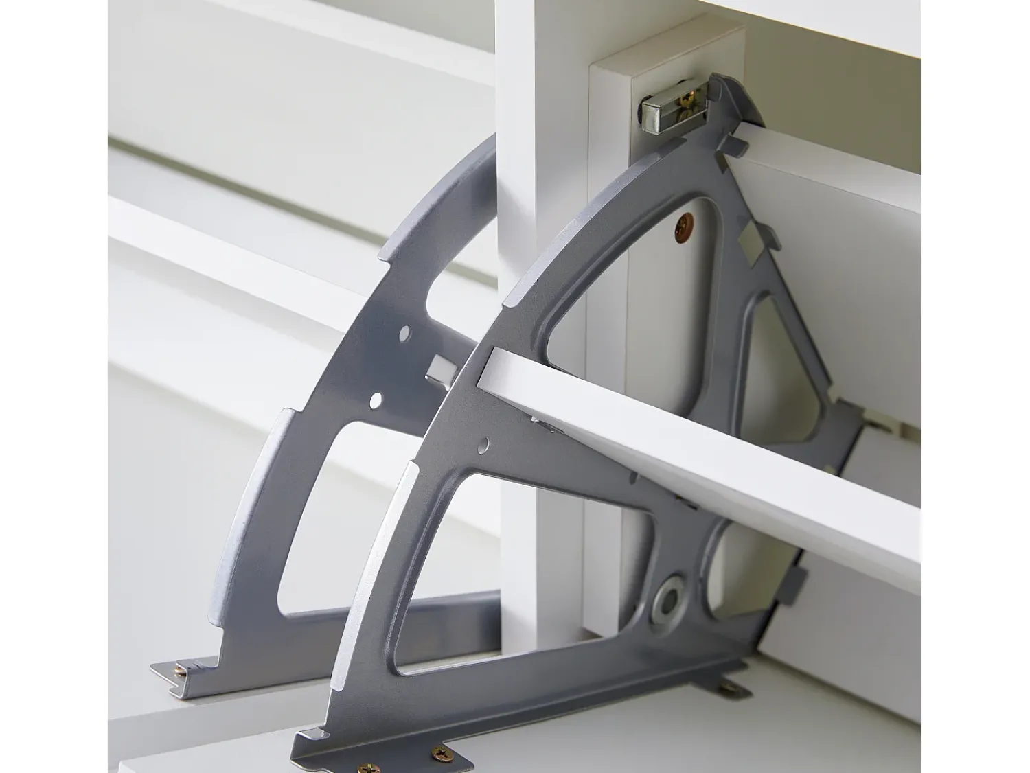 Móvel De Arrumação|Sapateira*Hauss Spole Armário para sapatos com 6 portas basculantes, 118x25x115 cm Branco
