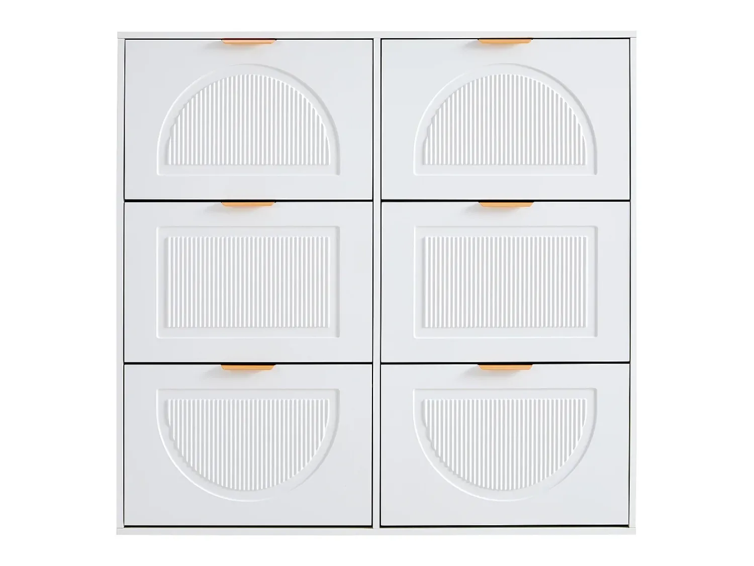 Móvel De Arrumação|Sapateira*Hauss Spole Armário para sapatos com 6 portas basculantes, 118x25x115 cm Branco