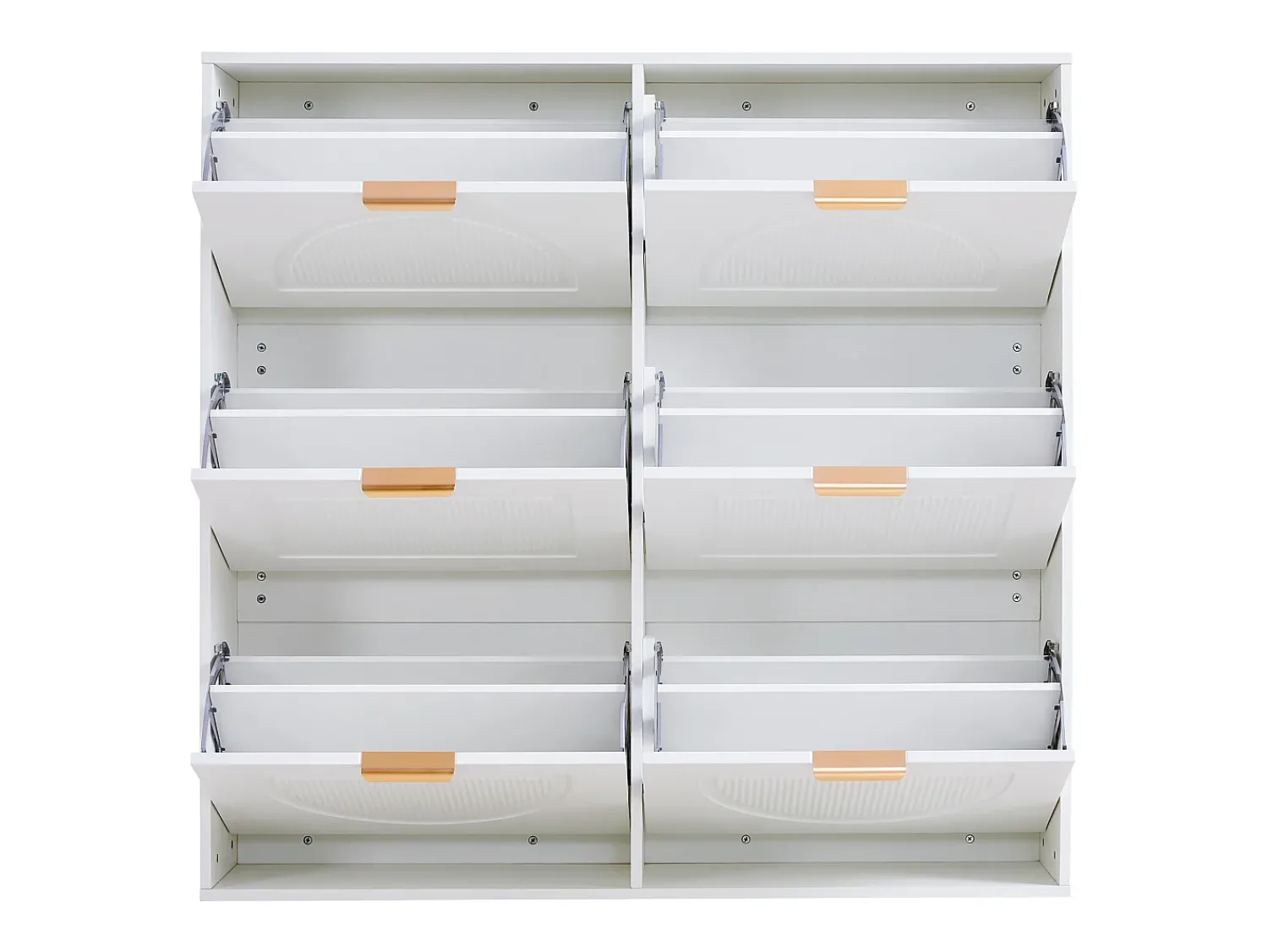 Móvel De Arrumação|Sapateira*Hauss Spole Armário para sapatos com 6 portas basculantes, 118x25x115 cm Branco