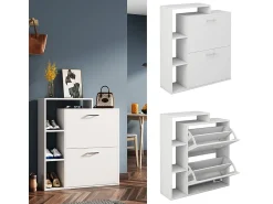 Vicco Armário para sapatos 80x24.5x90 tobias^ Móvel De Arrumação|Sapateira