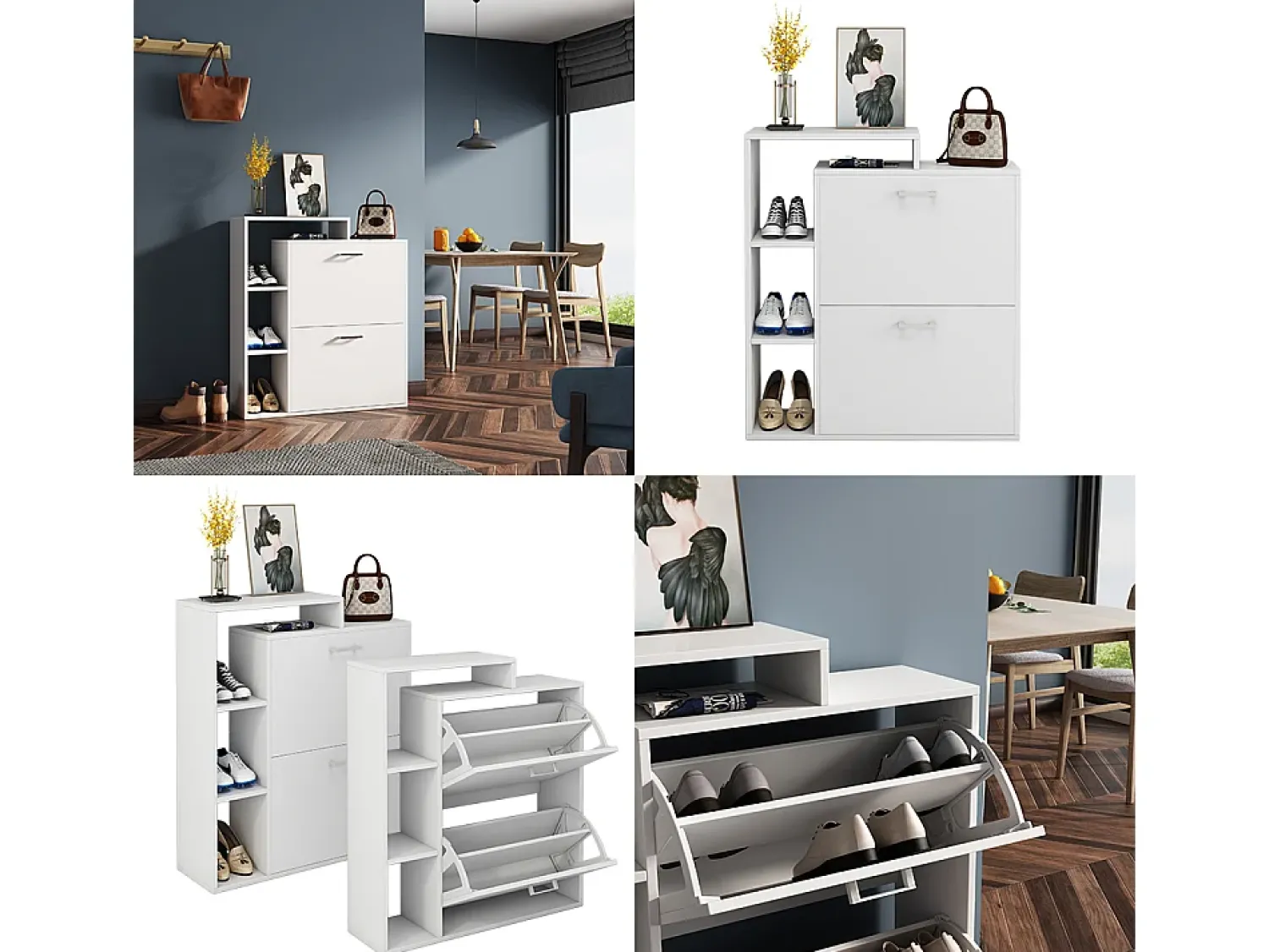 Vicco Armário para sapatos 80x24.5x90 tobias^ Móvel De Arrumação|Sapateira