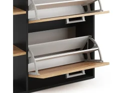 Vicco Armário para sapatos carvalho goldkraft/antracite 24.5x80x90 orlando^ Móvel De Arrumação|Sapateira