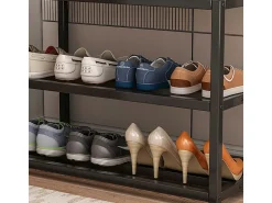 Móvel De Arrumação|Sapateira| ARMÁRIO PARA SAPATOS COM ASSENTO GRANDE PRATELEIRA INDUSTRIAL LOFT MADEIRA RETRO 62 CM Natural escuro