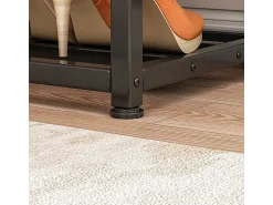 Móvel De Arrumação|Sapateira| ARMÁRIO PARA SAPATOS COM ASSENTO GRANDE PRATELEIRA INDUSTRIAL LOFT MADEIRA RETRO 62 CM Natural escuro