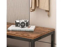 Móvel De Arrumação|Sapateira| ARMÁRIO PARA SAPATOS COM ASSENTO GRANDE PRATELEIRA INDUSTRIAL LOFT MADEIRA RETRO 62 CM Natural escuro