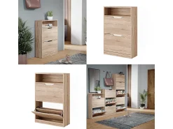Móvel De Arrumação|Sapateira|Vicco Armário para sapatos sonoma 59x22x89.5 luca Natural claro