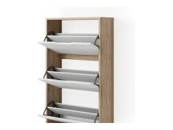 Móvel De Arrumação|Sapateira|Vicco Armário para sapatos sonoma/branco 59x22x105 luca Natural claro