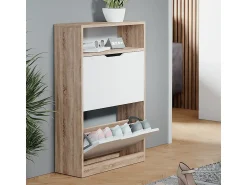 Hot Vicco Armário para sapatos sonoma/branco 59x22x89.5 luca Natural claro