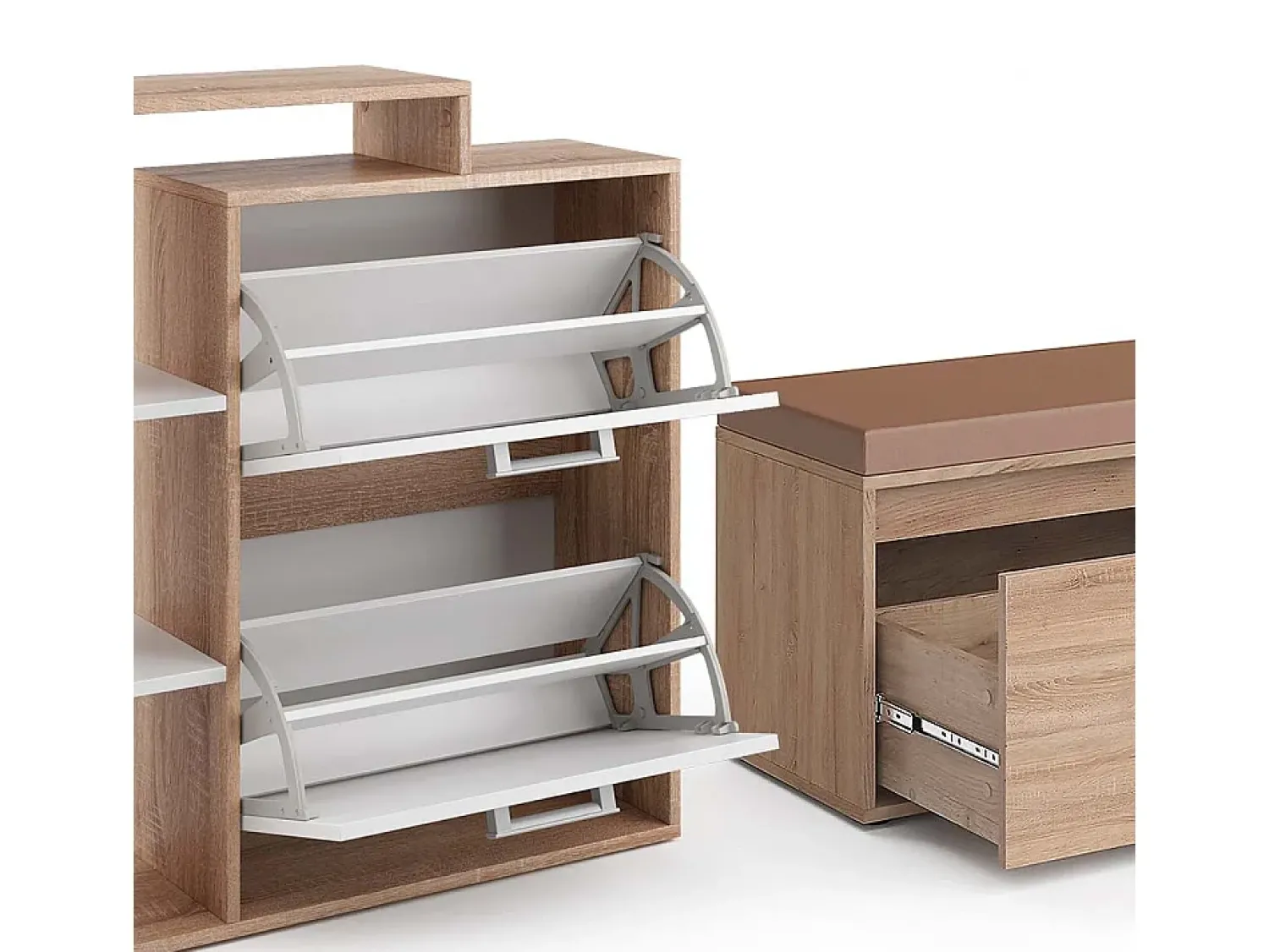 Móvel De Arrumação|Sapateira|Vicco Armário para sapatos sonoma 80x39x90 orlando Natural claro