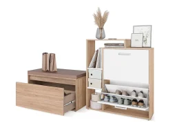 Móvel De Arrumação|Sapateira|Vicco Armário para sapatos sonoma 80x39x90 orlando Natural claro