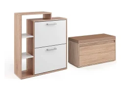 Móvel De Arrumação|Sapateira|Vicco Armário para sapatos sonoma 80x39x90 orlando Natural claro