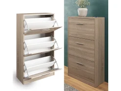 Vicco Armário para sapatos sonoma 59x22x105 gizmo^ Móvel De Arrumação|Sapateira