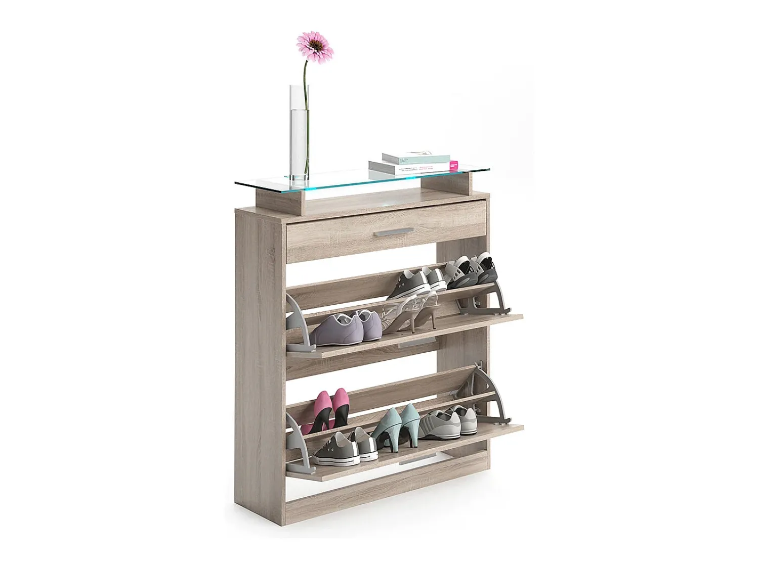 Móvel De Arrumação|Sapateira|Vicco Armário para sapatos sonoma 89x27x104 alex Natural claro