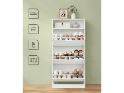 Sale Armário para Sapatos 24x60x139 cm Branco