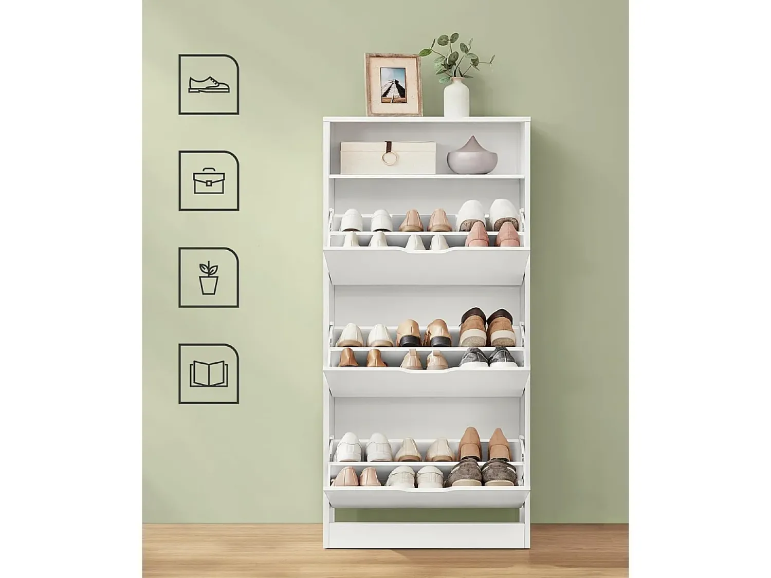 Sale Armário para Sapatos 24x60x139 cm Branco