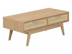 Mesa De Centro|Loft24 Armário para televisão com 2 gavetas e 1 porta em aglomerado de madeira grafite Castanho