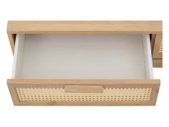 Mesa De Centro|Loft24 Armário para televisão com 2 gavetas e 1 porta em aglomerado de madeira grafite Castanho