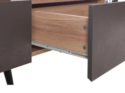 Móvel De Tv|Loft24 Armário para televisão em aglomerado de partículas laminadas de carvalho rústico Natural claro