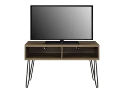 Best Dorel Home Armário para TV Owen | com 2 compartimentos em efeito carvalho cinzento Castanho
