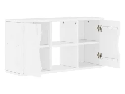 vidaxl Armário para TV 79x24x40 cm Madeira maciça de pinho^ Móvel De Tv