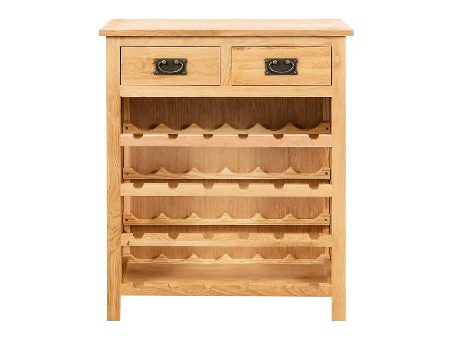 Armário para vinhos 72x32x90 cm madeira carvalho maciça PT229765^ Acessórios De Arrumação|Acessório Vinho E Bar