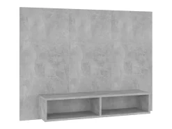 Móvel De Tv*vidaxl Armário parede p/ TV 120x23,5x90cm deriv. madeira cinza cimento Cinzento