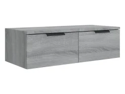 Prateleira|vidaxl Armário parede 2pcs 68x30x20cm derivados madeira cinza sonoma Cinzento