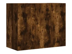 Prateleira|vidaxl Armário parede 75x35x60 cm derivados de madeira carvalho fumado Castanho