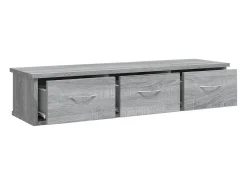 Prateleira|vidaxl Armário parede 88x26x18,5 cm derivados madeira sonoma Cinzento