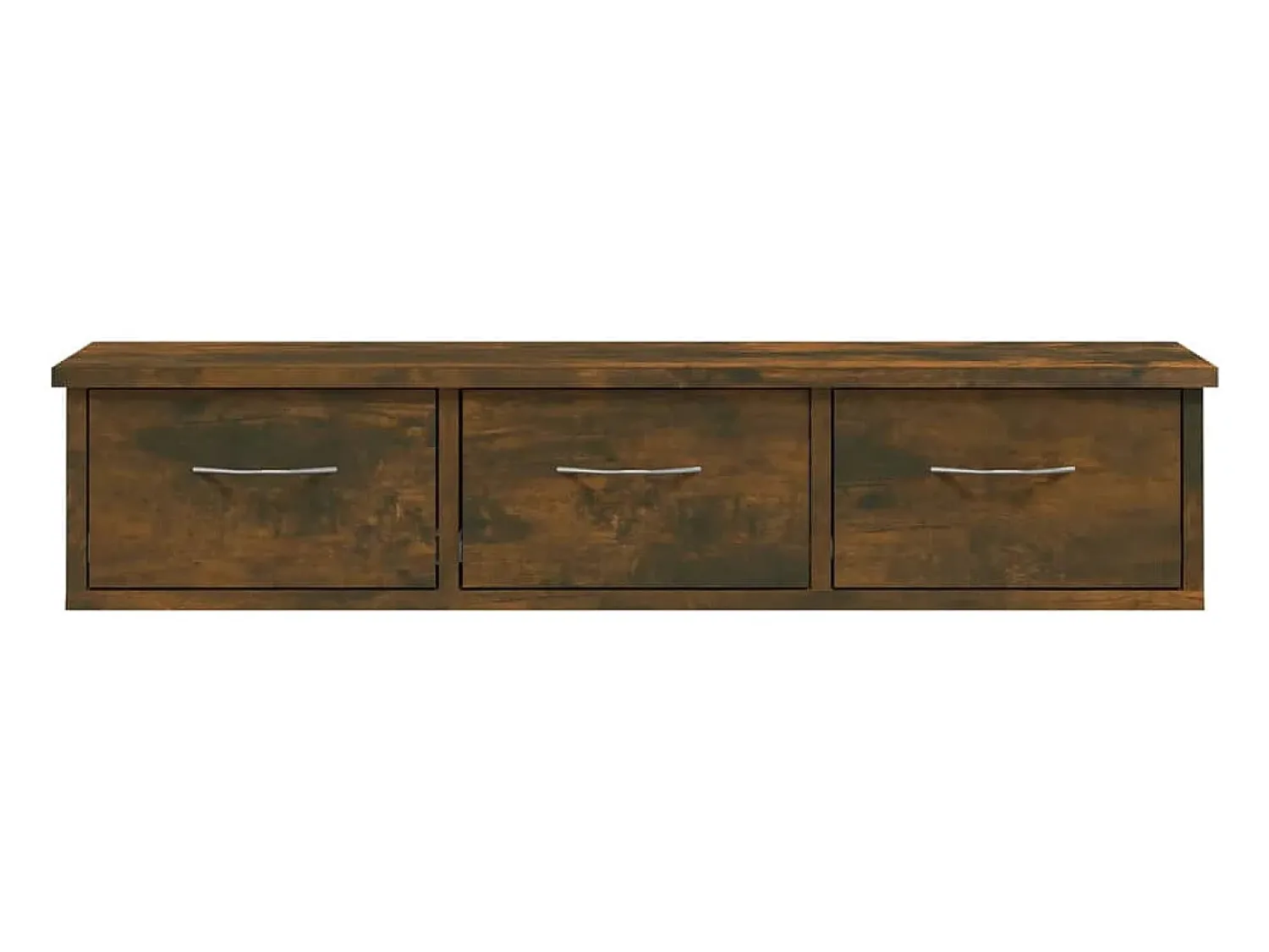 New vidaxl Armário parede 88x26x18,5 cm derivados madeira carvalho fumado Castanho
