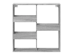 Prateleira|vidaxl Armário parede 80x15x80 cm derivados de madeira cinza sonoma Cinzento