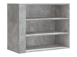 Prateleira|vidaxl Armário parede 75x35x60 cm derivados madeira cimento Cinzento