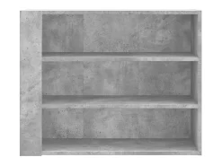 Prateleira|vidaxl Armário parede 75x35x60 cm derivados madeira cimento Cinzento