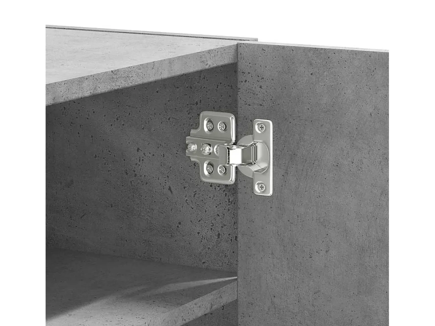 New vidaxl Armário parede 75x35x60 cm derivados madeira cimento Cinzento