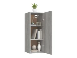 Online vidaxl Armário parede 34,5x34x90 cm derivados madeira sonoma Cinzento
