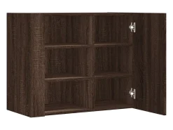 Discount vidaxl Armário parede 75x35x60 cm derivados madeira carvalho Castanho