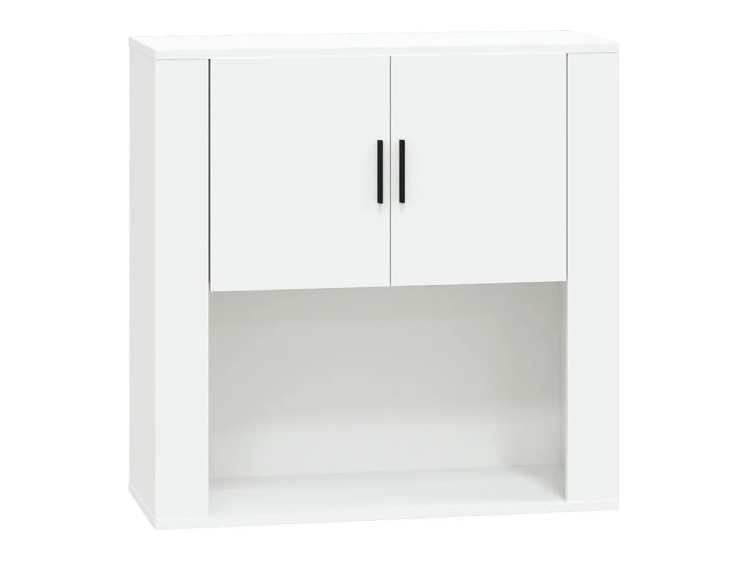 Outlet vidaxl Armário parede 80x33x80 cm madeira processada Branco