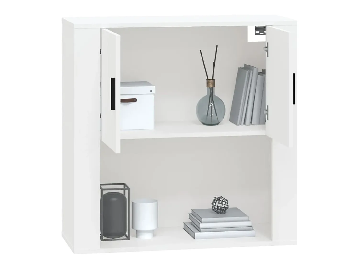 Outlet vidaxl Armário parede 80x33x80 cm madeira processada Branco