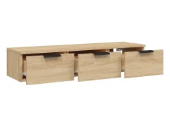 Hot vidaxl Armário parede 102x30x20 cm madeira processada carvalho sonoma Natural claro