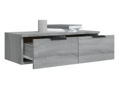 vidaxl Armário parede 68x30x20cm derivados madeira sonoma^ Prateleira