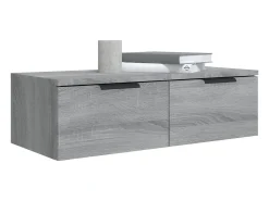 vidaxl Armário parede 68x30x20cm derivados madeira sonoma^ Prateleira