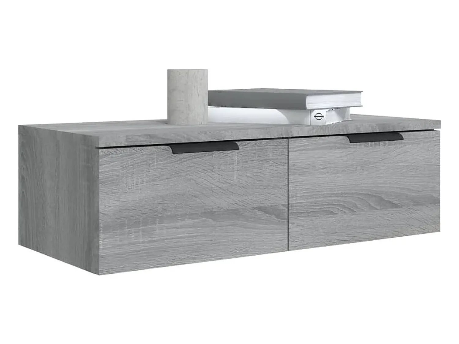 vidaxl Armário parede 68x30x20cm derivados madeira sonoma^ Prateleira