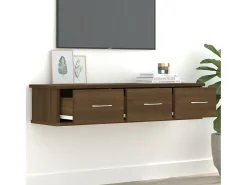 Prateleira*vidaxl Armário parede 88x26x18,5cm derivados madeira carvalho Castanho