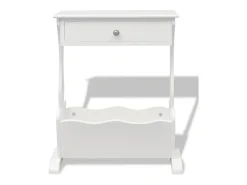 Acessórios De Arrumação|vidaxl Armário revistas Melrose Branco