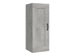 vidaxl Armário suspenso 35x34x90 cm madeira processada cinza cimento^ Prateleira