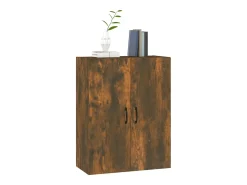 Prateleira|vidaxl Armário suspenso 69,5x34x90cm derivados madeira carvalho fumado Natural claro