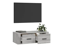 Móvel De Tv* Armário TV suspenso 80x36x25 cm derivados madeira cinza sonoma PT817238 Cinzento