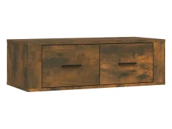 Móvel De Tv* Armário TV suspenso 80x36x25 cm deriv. madeira carvalho fumado PT817471 Castanho